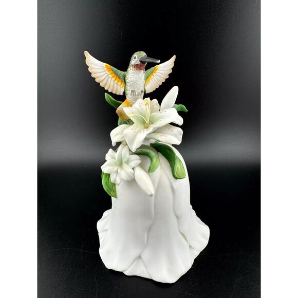 Porcelain Hummingbird Bell - Picture 1 of 9